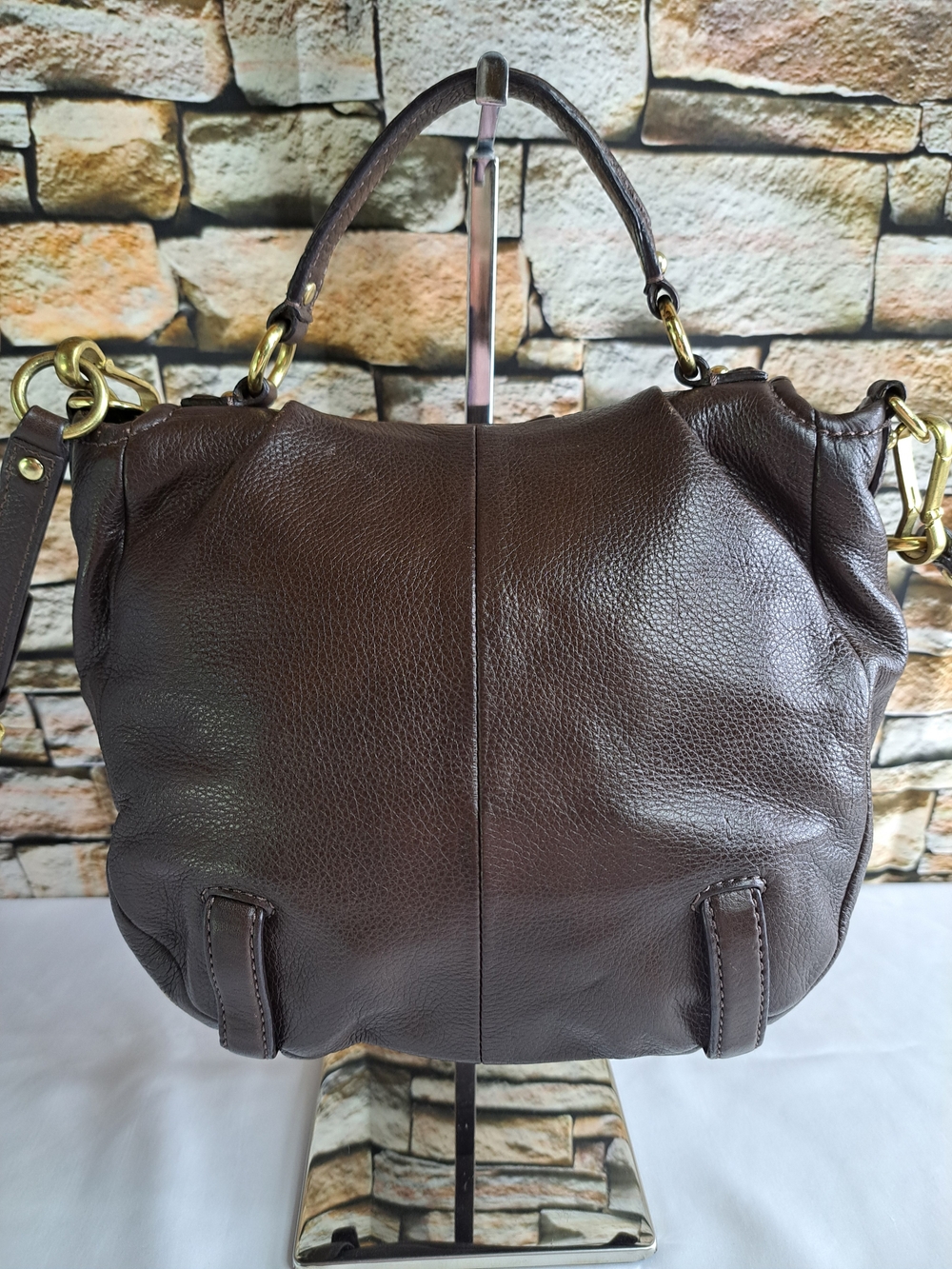 COACH 'MADISON' ANNABELLE' Pebbled Leather Flap Shoulder Bag w/Crossbody Strap - Picture 4 of 16